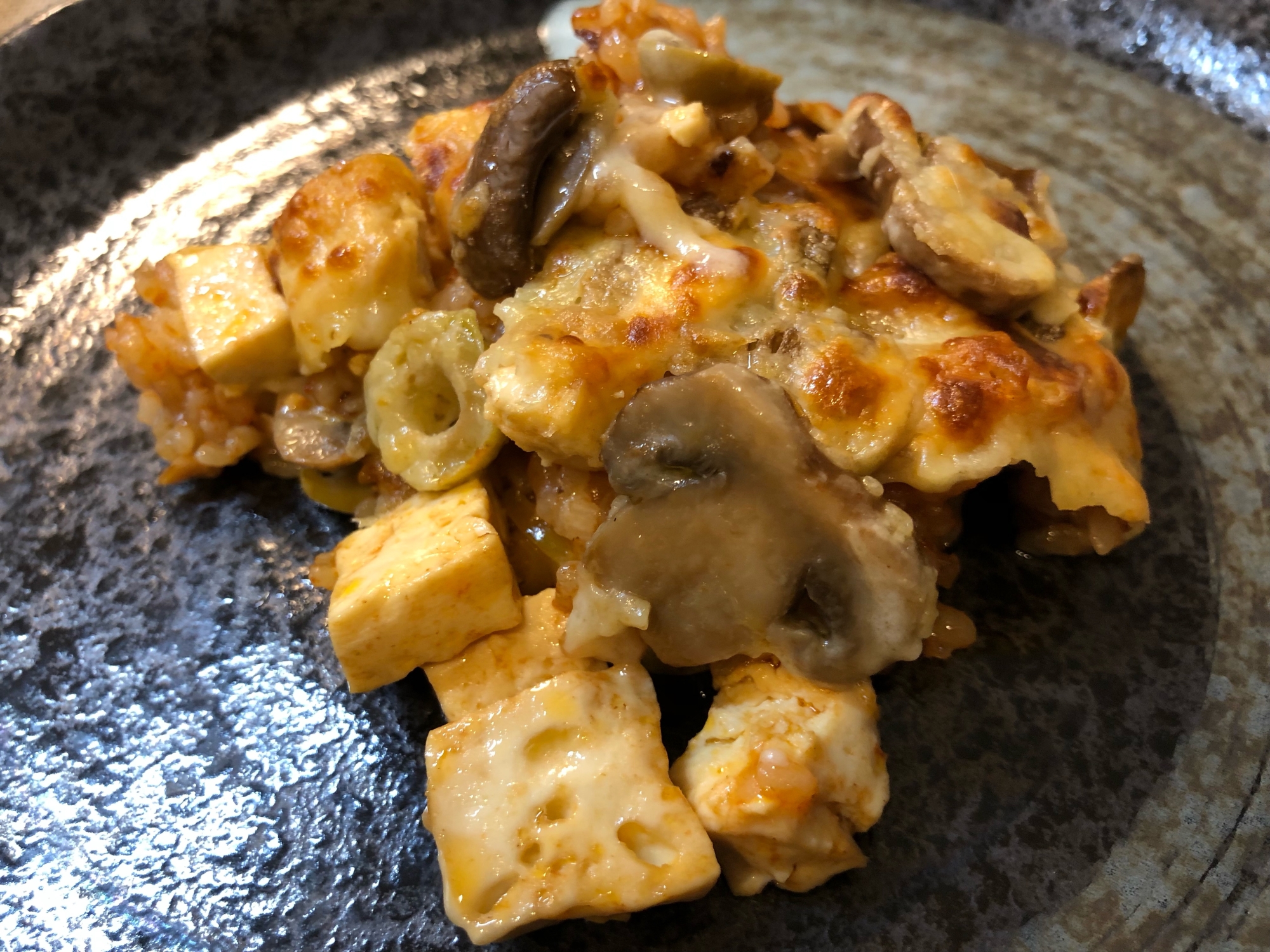 豆腐入り☆ケチャップライスのチーズ焼き☆
