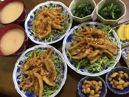 魚の竜田揚げ☆ネギソース✩