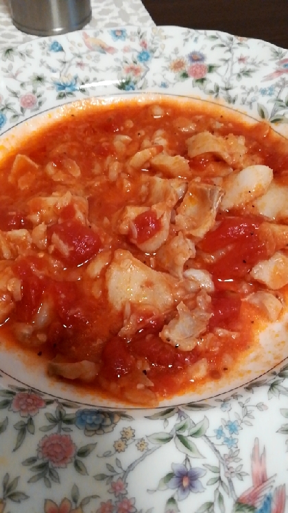 鱈のトマト風味煮！