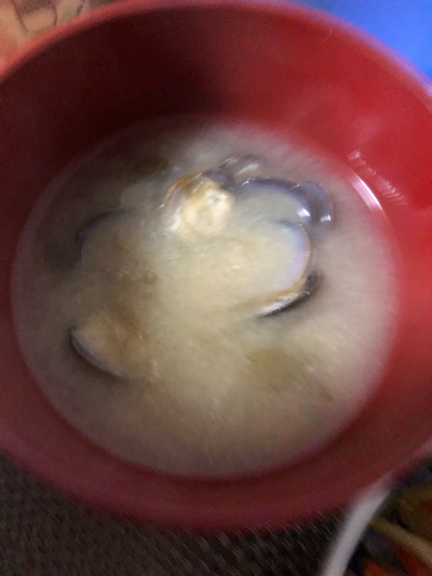 シジミと海苔の味噌汁