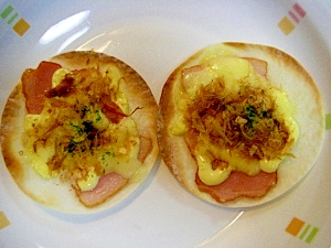 餃子の皮で　❤なんちゃってパリパリお好み焼き❤
