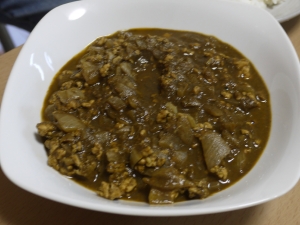 黒いキーマカレー