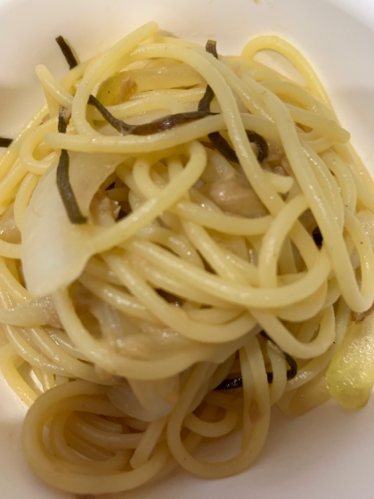 あさりとツナの和風パスタ