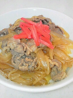 安い牛肉でOK!!蜂蜜でやわらか牛丼