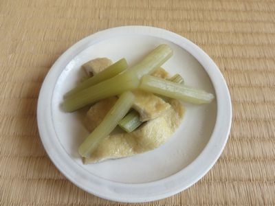 ふきと油あげの煮物