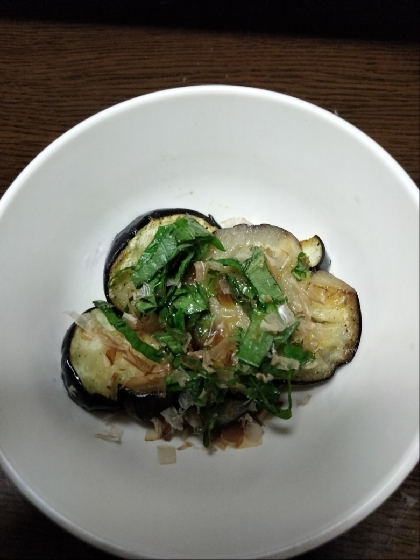 薬味かけ☘️焼きなす