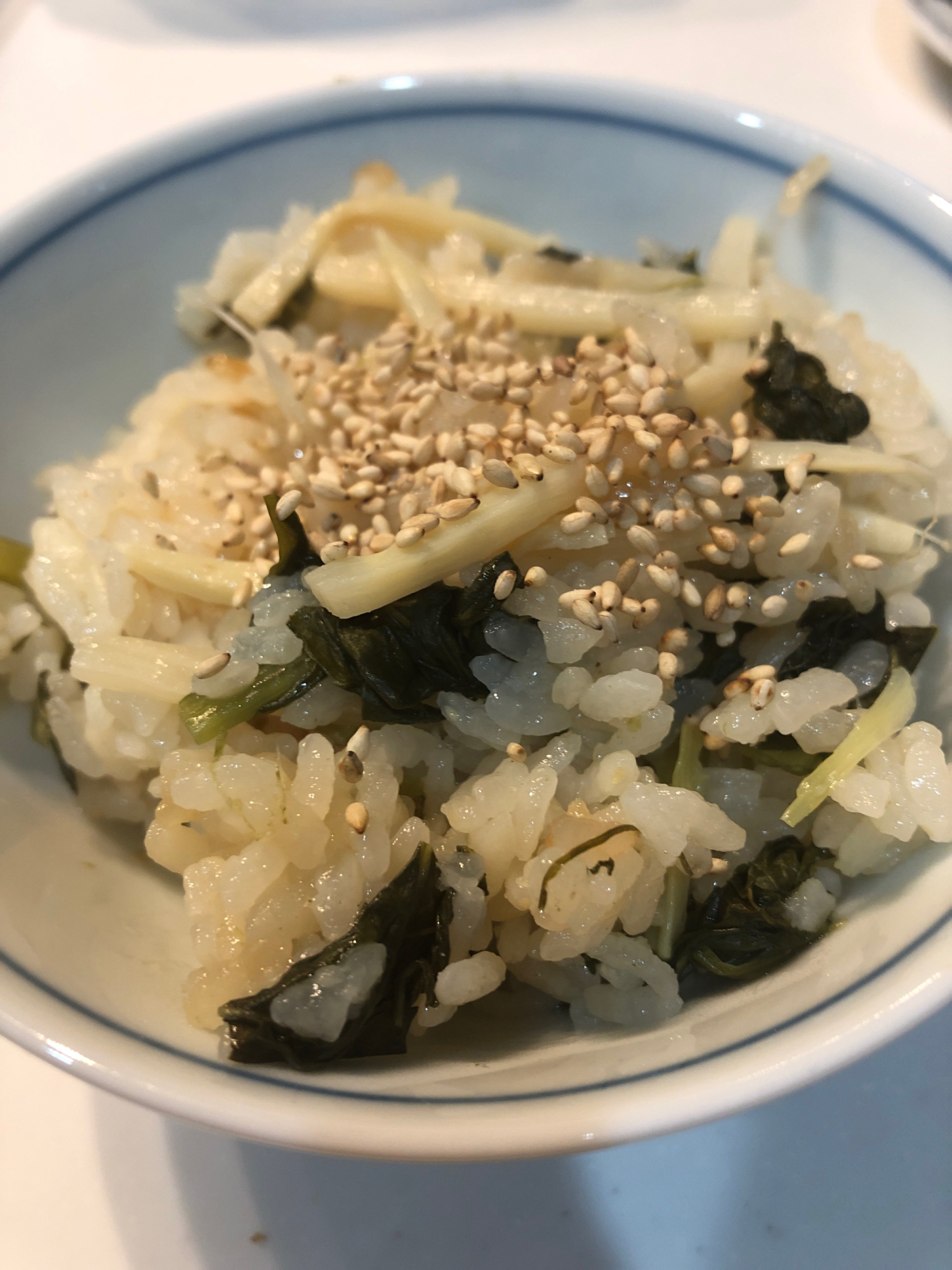 筍と小松菜の炊き込みご飯