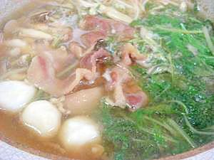 豚の生姜鍋
