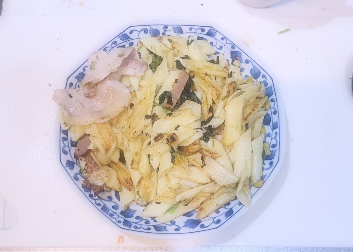 ほうれん草の和風焼きパスタ