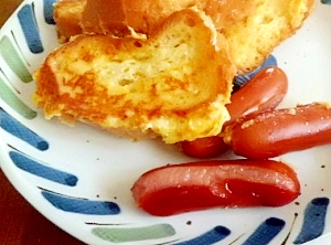 フランスパンで 甘くないフレンチトースト