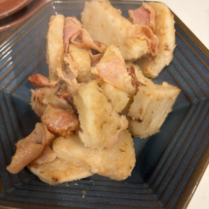里芋とベーコンの炒め煮バター醤油風味