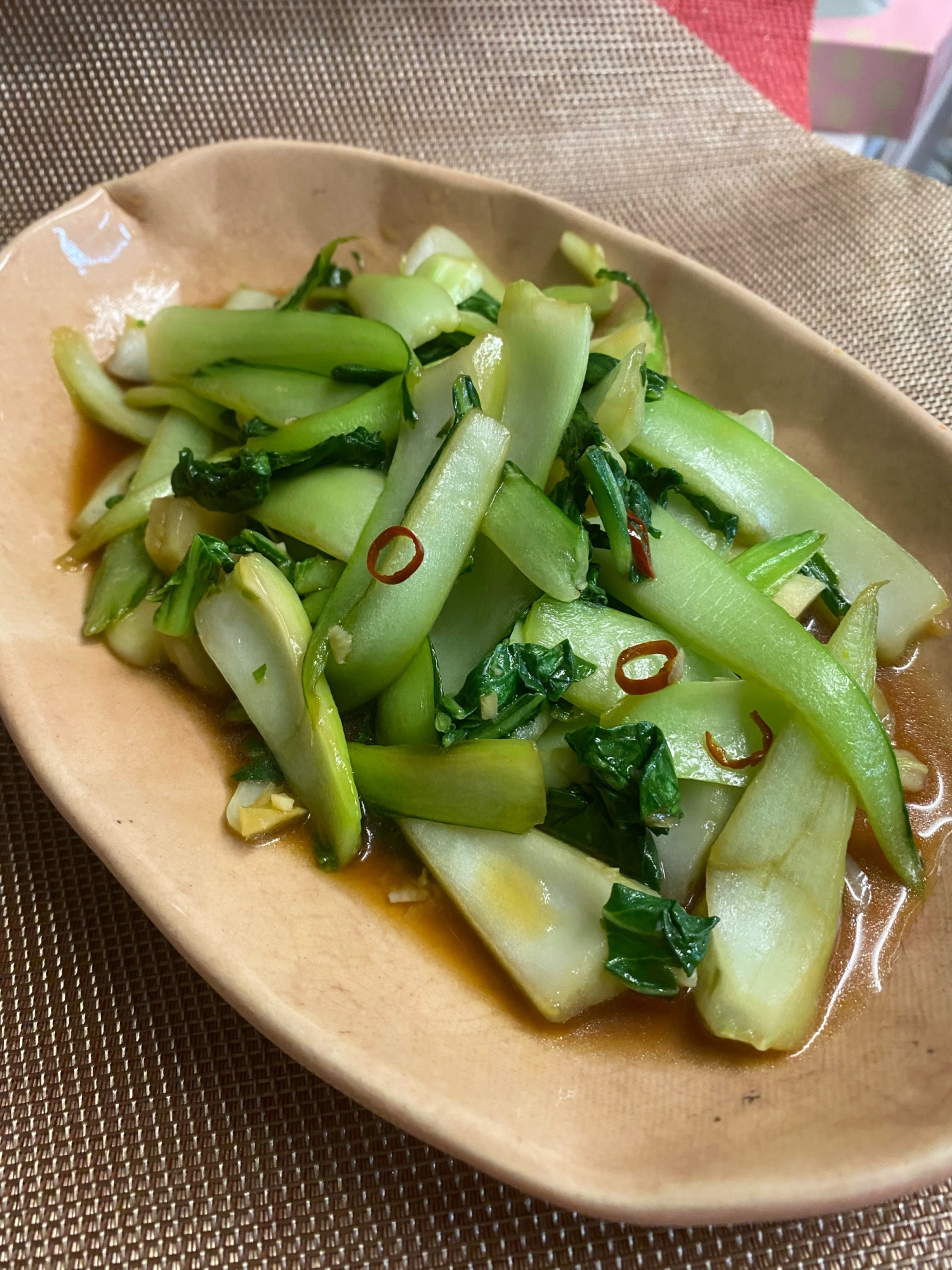 野菜が欲しい時に❣️青梗菜のニンニク炒め