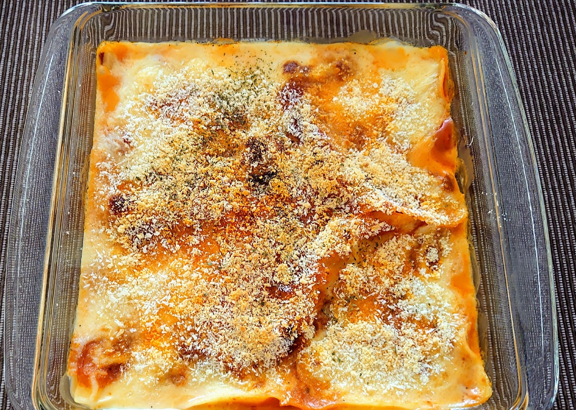 レトルトを活用して 本格風のラザニア