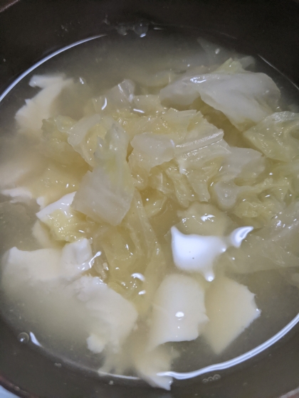 簡単☆キャベツの味噌汁