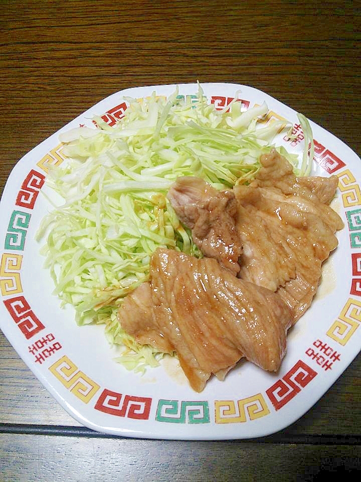 お母さんの味　豚モモの甘辛焼き