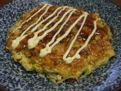 豆腐とお麩でふっわふわなお好み焼♪