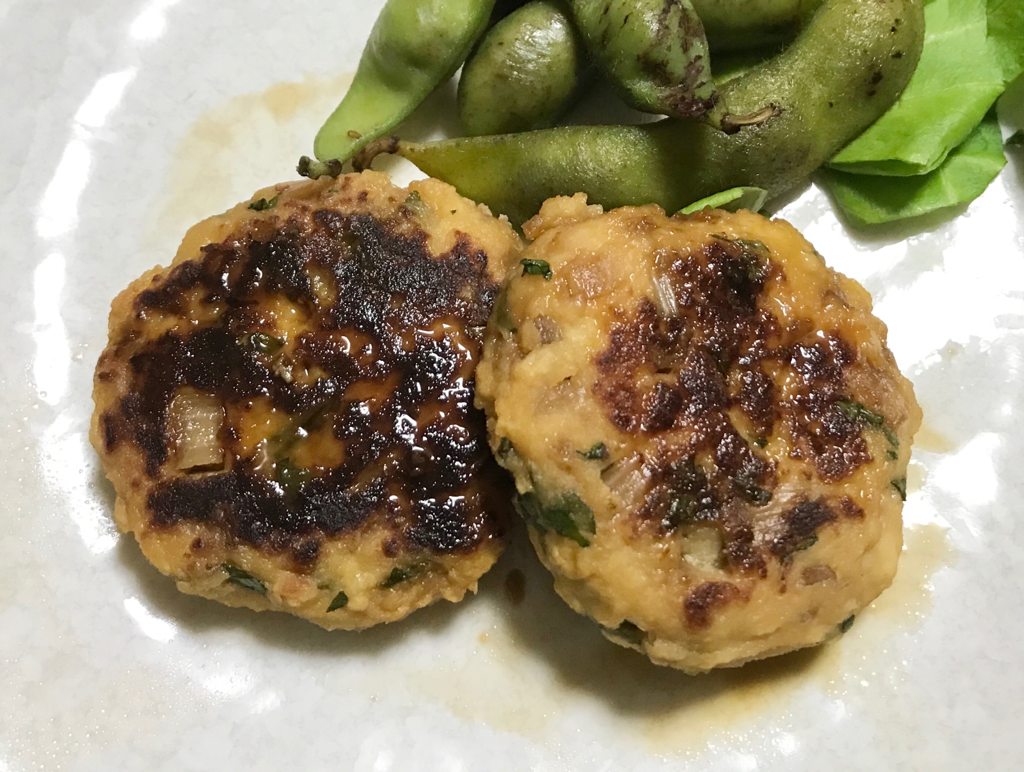 ふわふわ照り焼き鶏バーグ