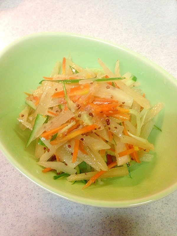 ヤーコンのマスタードサラダ