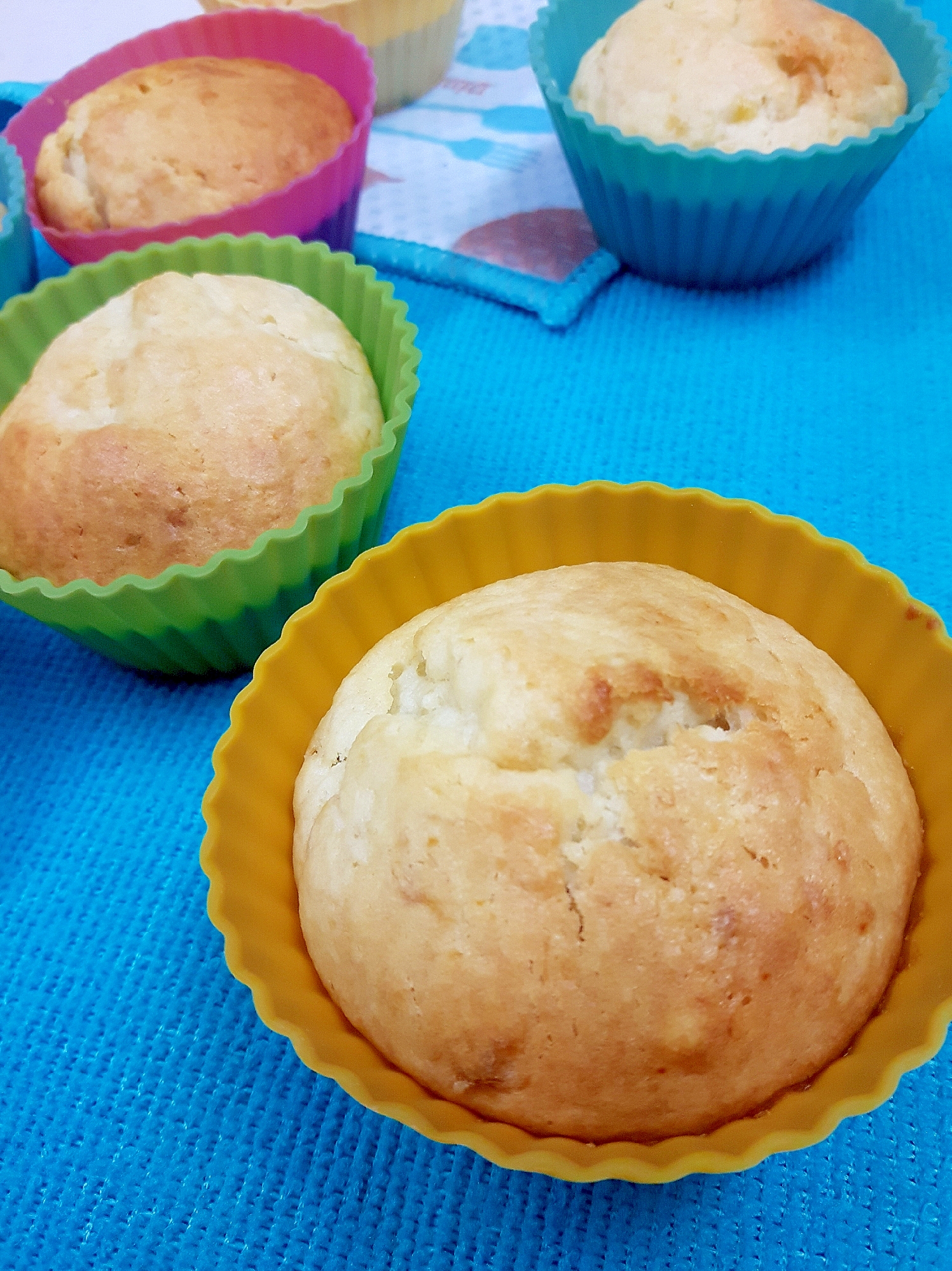 アーモンドプードルで(^^)バナナのカップケーキ♪