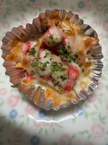 お弁当の１品に【カニかまのチーズ焼き】