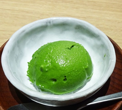 濃いめの抹茶アイス