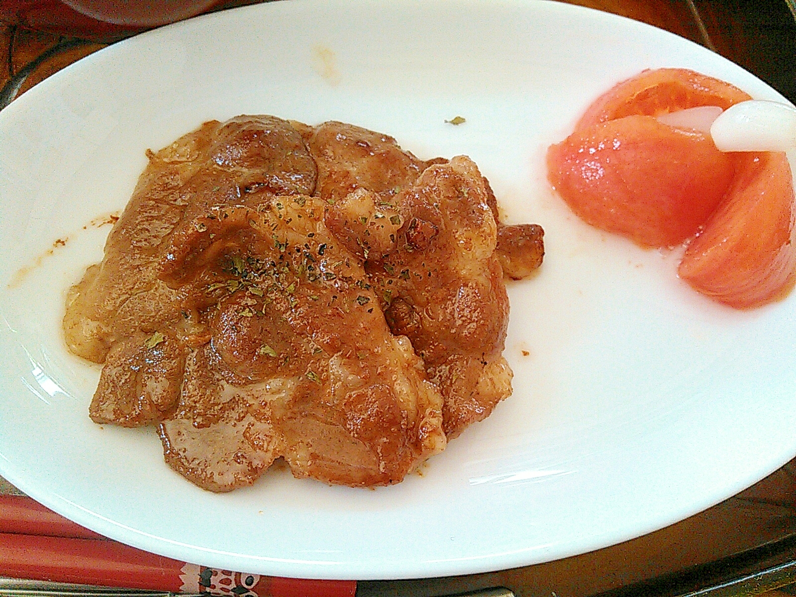 豚肉の金時生姜醤油焼き