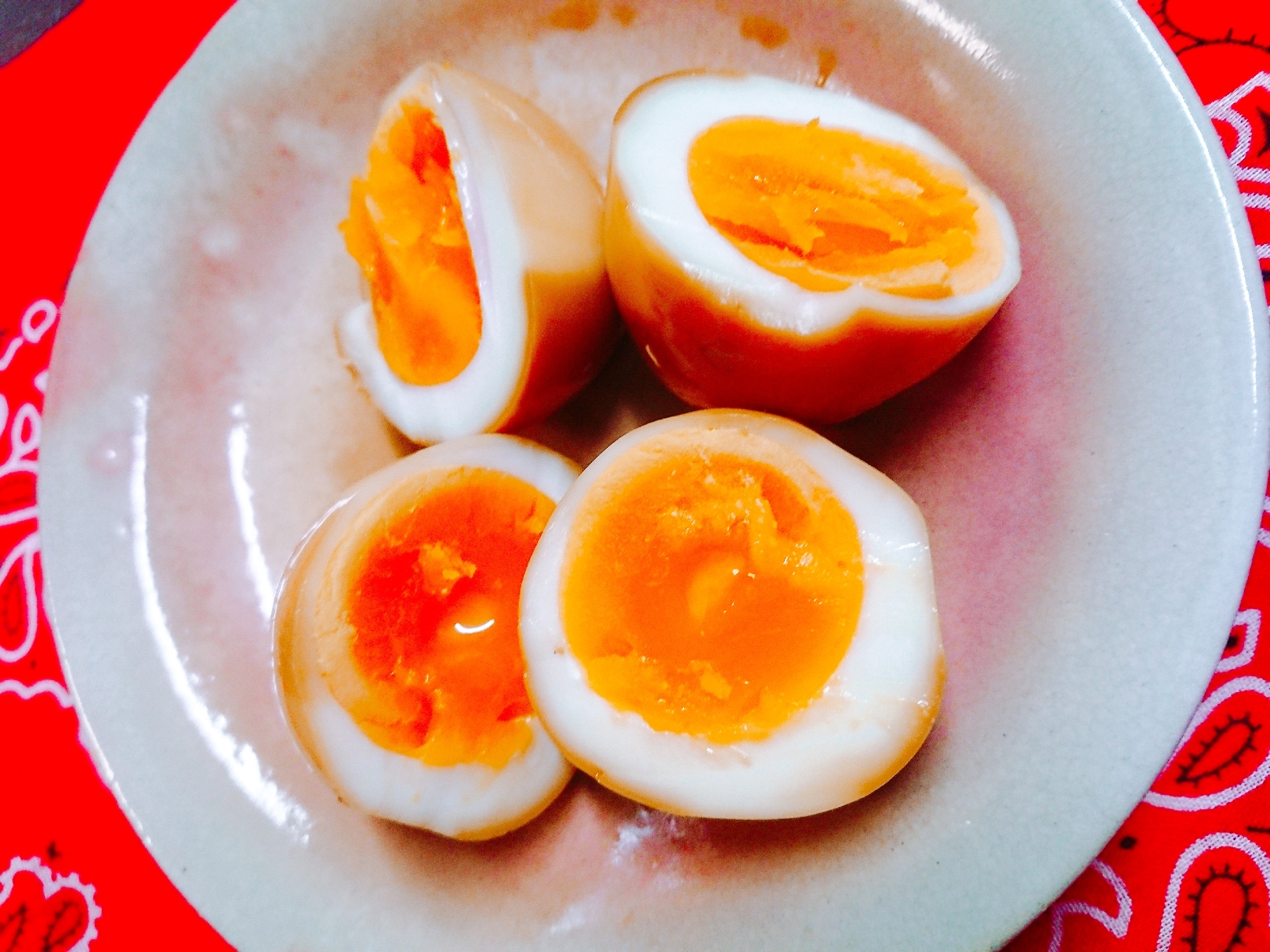 うなぎの蒲焼きのタレで味たまご