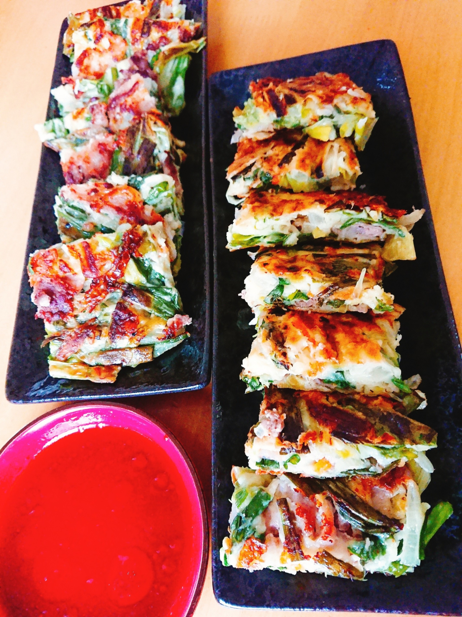 混ぜて焼くだけ わけぎのチヂミ レシピ 作り方 By じゃが塩 楽天レシピ