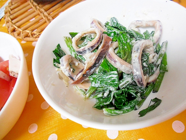 いかとほうれん草のマヨネーズあえ レシピ 作り方 By ミスチバス 楽天レシピ