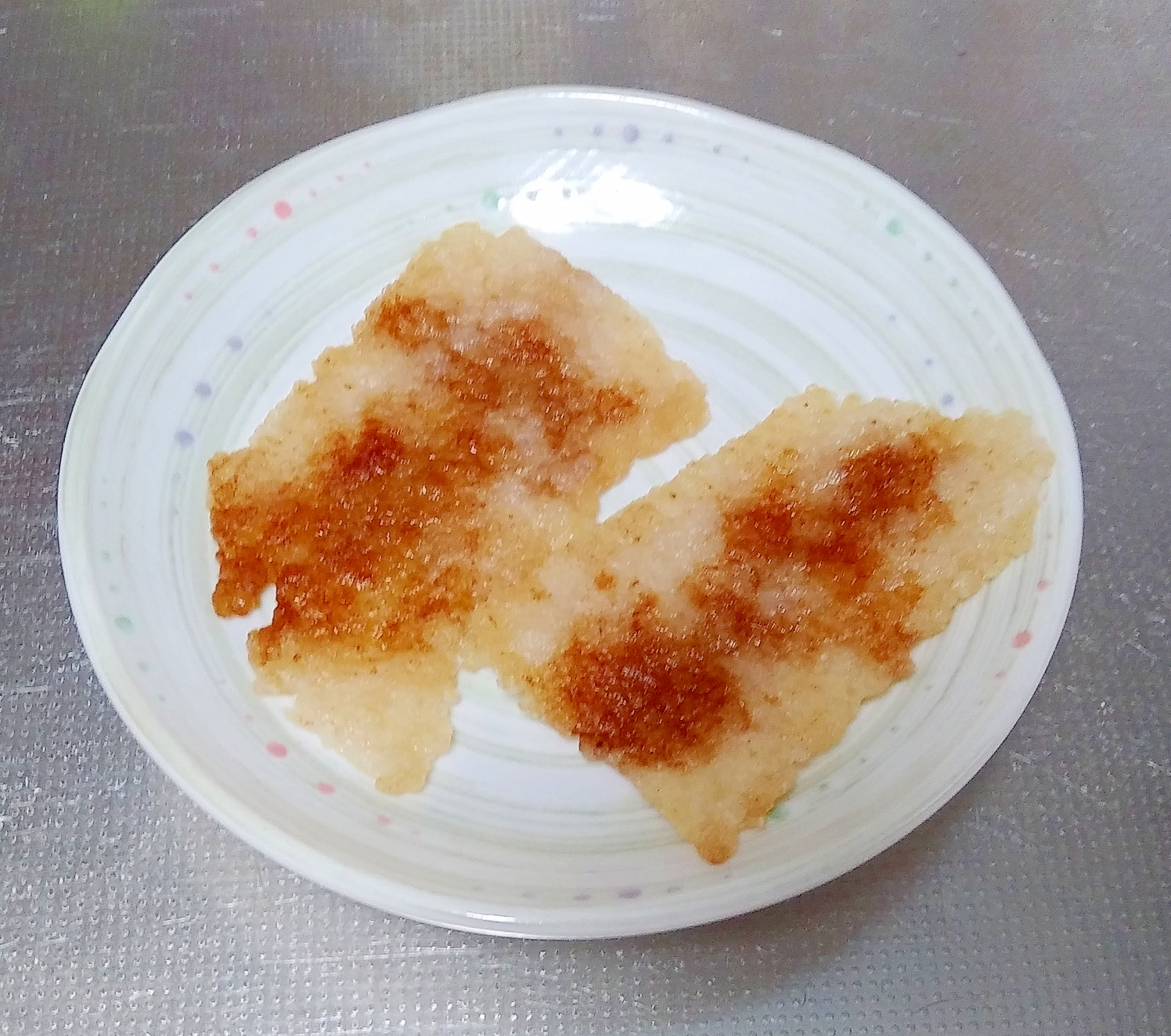 残りご飯で作る醤油せんべい