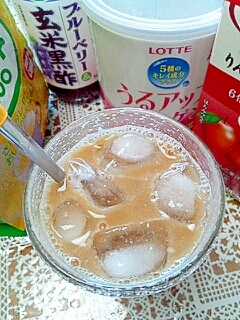 アイス☆美肌な甘酸っぱぁいカフェオレ♪