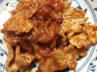 豚肉玉ねぎケチャップソース焼き