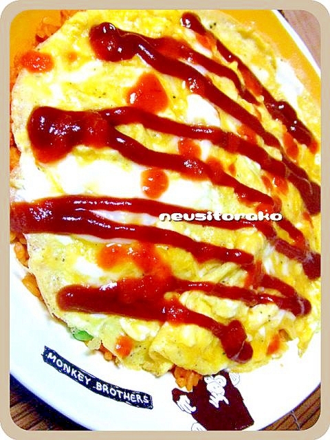 冷凍チキンライス♡オムライス