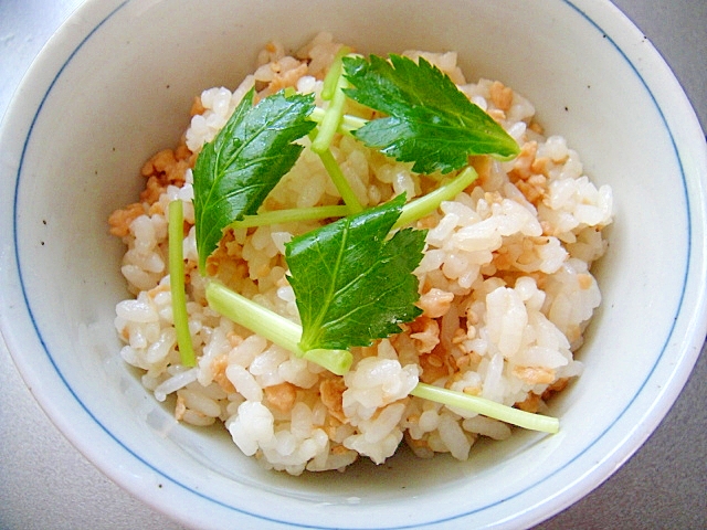 鶏そぼろの混ぜごはん