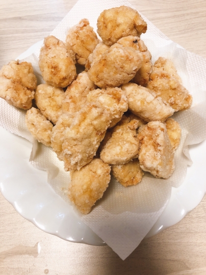 片栗粉をつけてサッと揚げちゃいました！！ヘルシーでとても美味しかったです！今度はオーブンで作りたいです！