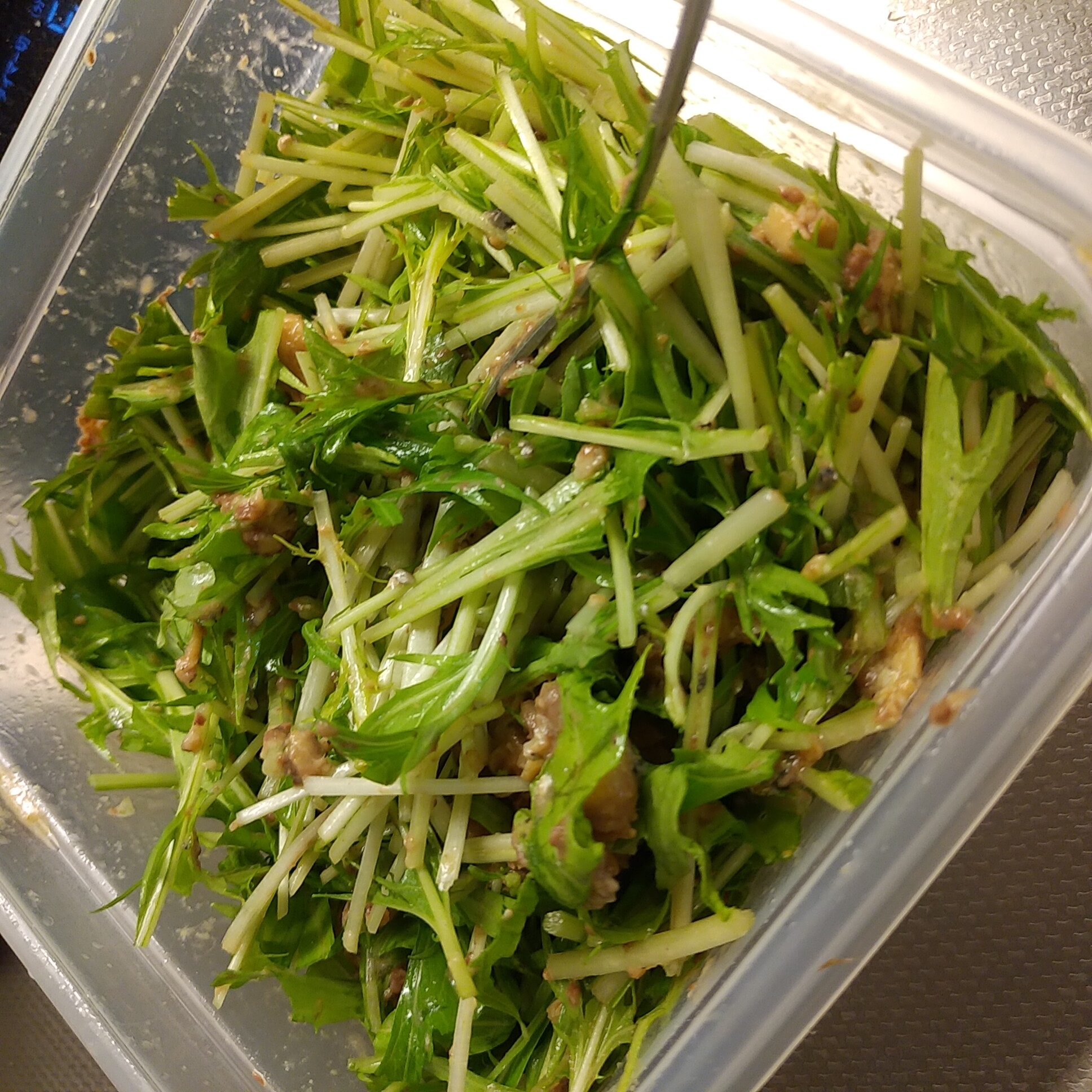 簡単水菜のサラダ