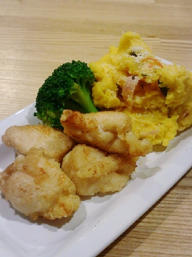 食物繊維たっぷり♪カボチャ入りポテトサラダ♪