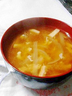 女性に効く!きな粉入りみそ汁