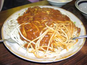 情熱のミ－トスパゲッティ！