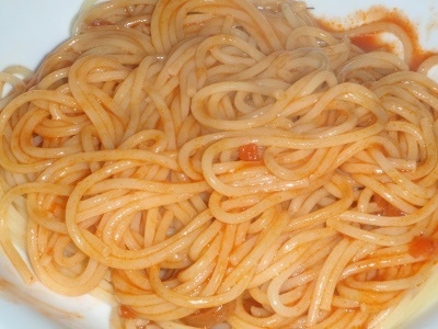 トマト缶で簡単☆トマトクリームパスタ