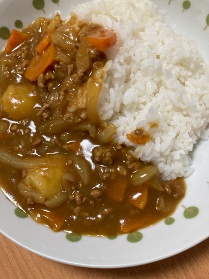 にんにくたっぷり☆豚ひき肉のカレー