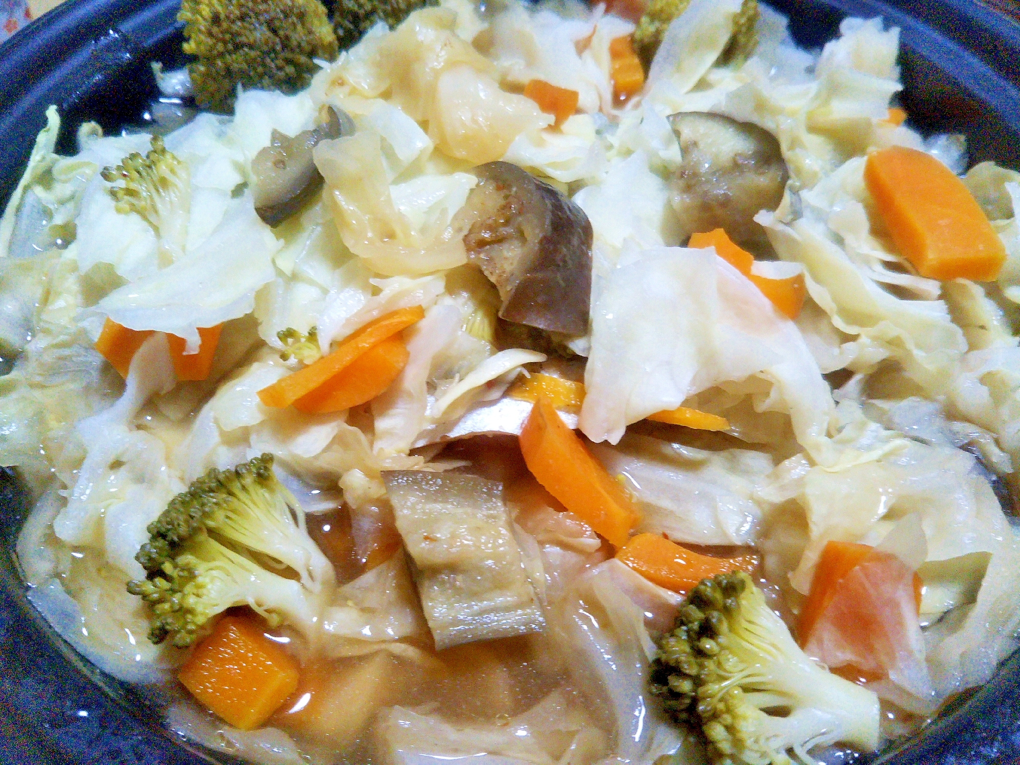 キャベツなすブロッコリー人参ホットサラダ レシピ 作り方 By あけぼのマジック 楽天レシピ