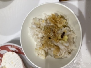 玄米と黒豆とさつまいものご飯
