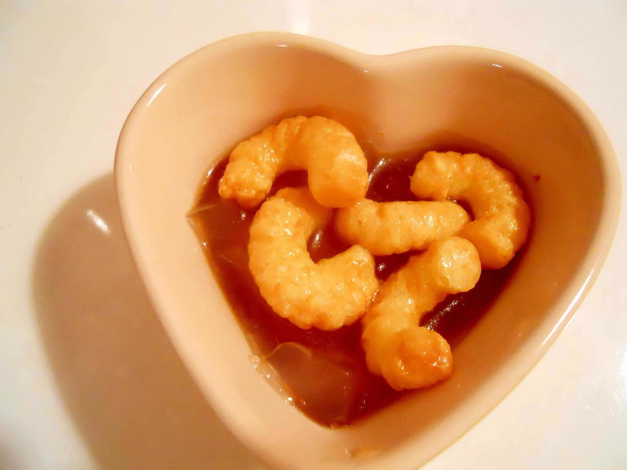 ほろ苦☆珈琲とキャラメルコーンで寒天おやつ♪