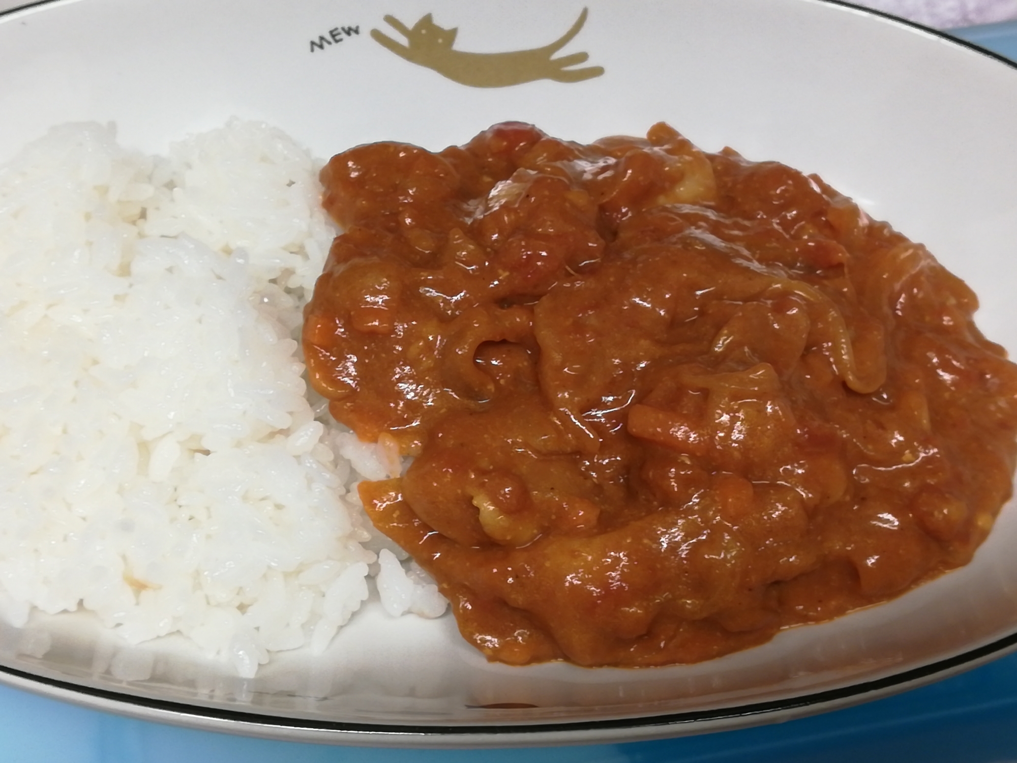 市販のルーと牛乳でバターチキンカレー