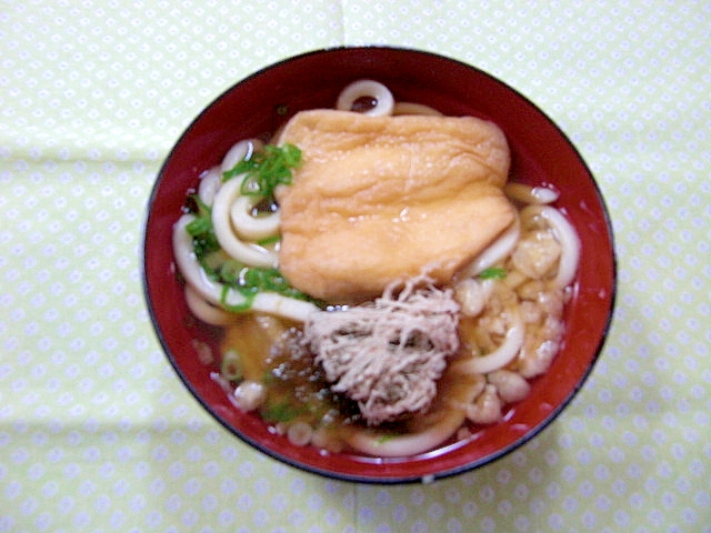 きつね昆布うどん