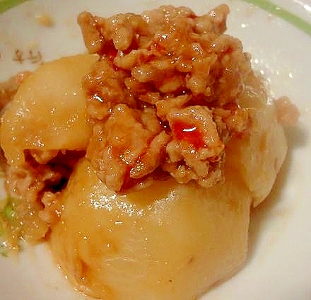 かぶのピリ辛炒め煮(マーボー風です)