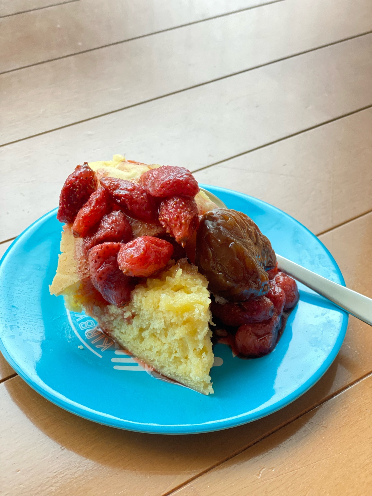 炊飯器で厚焼きホットケーキ