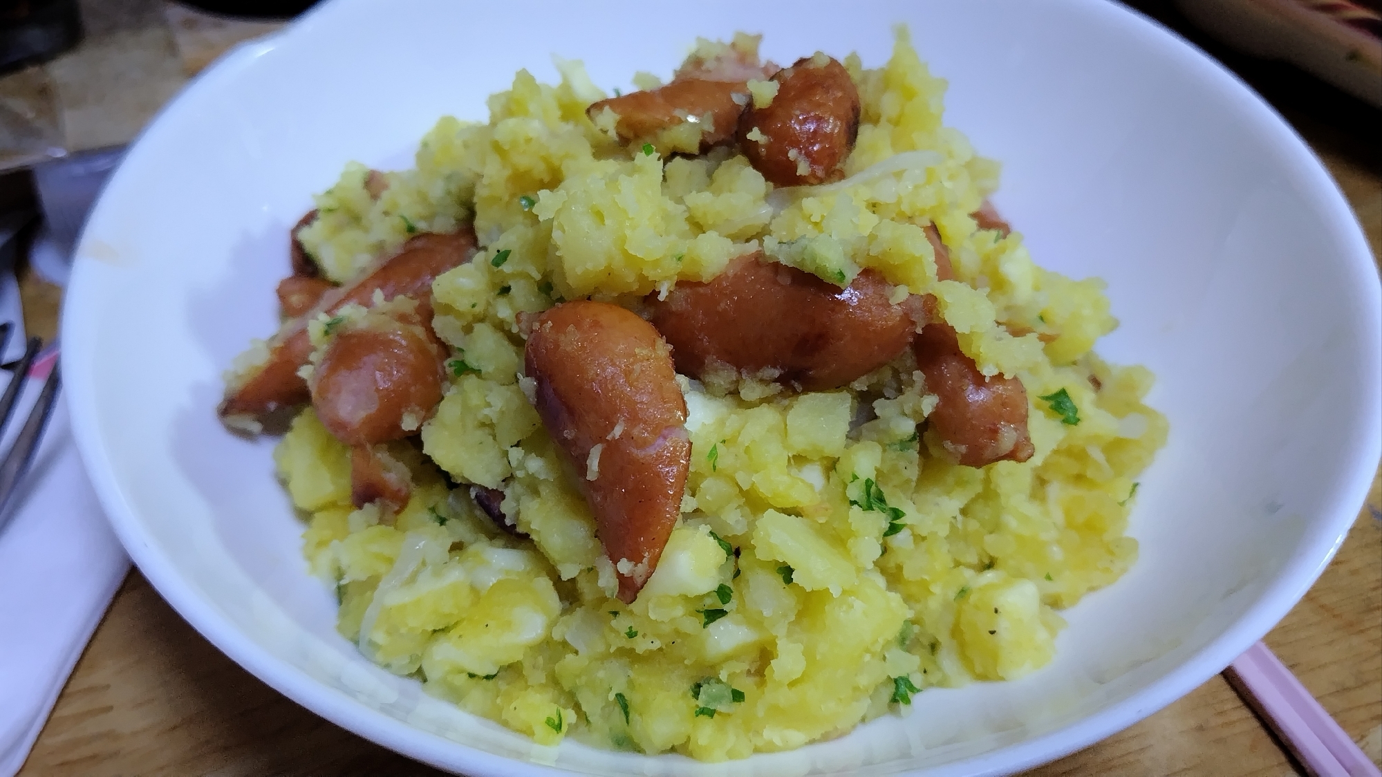 ホットも美味しい！　ジャーマンポテト風サラダ！