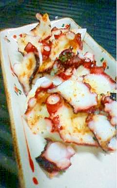 簡単おつまみ タコをスパイスで焼きました レシピ 作り方 By Hime Pyon 楽天レシピ